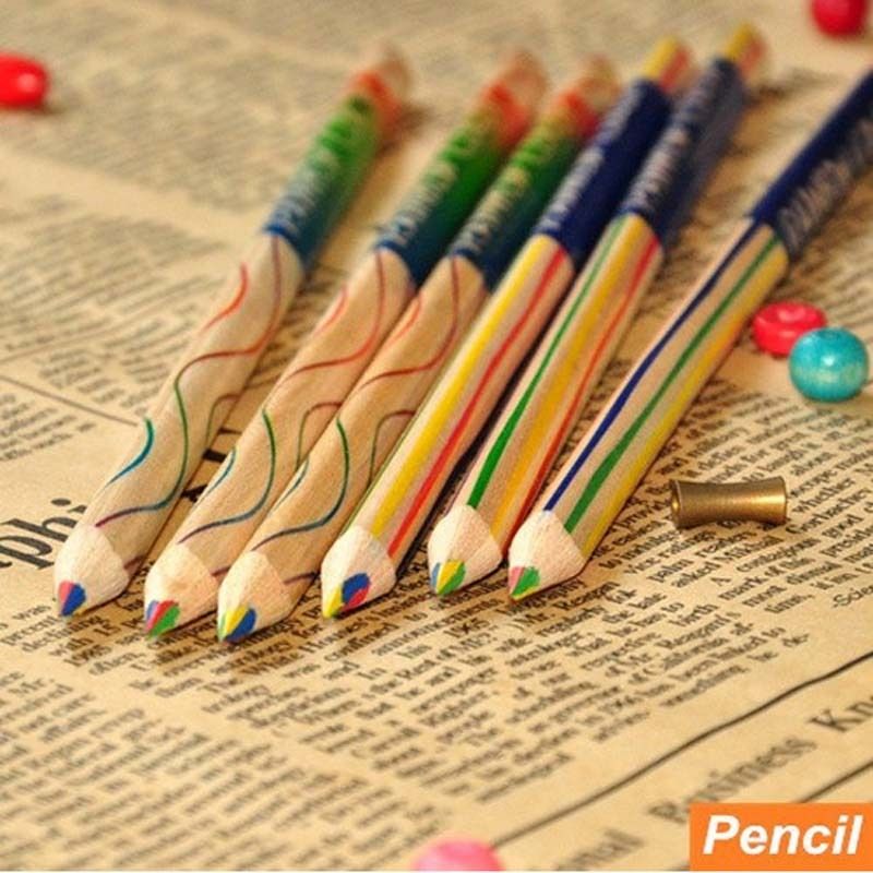 multi colored pencil in one